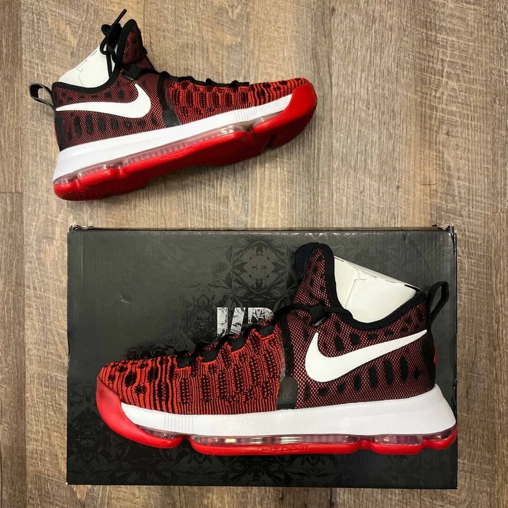 Nike Zoom KD 9 Hard Work University Red Black Durant